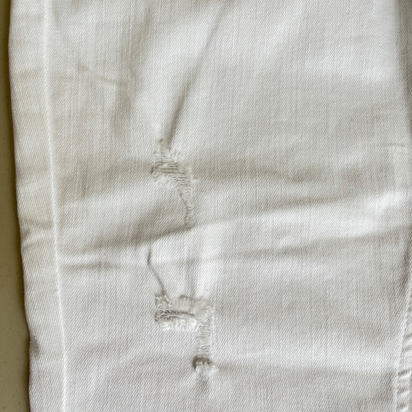 Stitch Fix Pistola Jeans Womans 27/28 White Mid-Rise Lightly Distressed Ankle - Picture 6 of 8